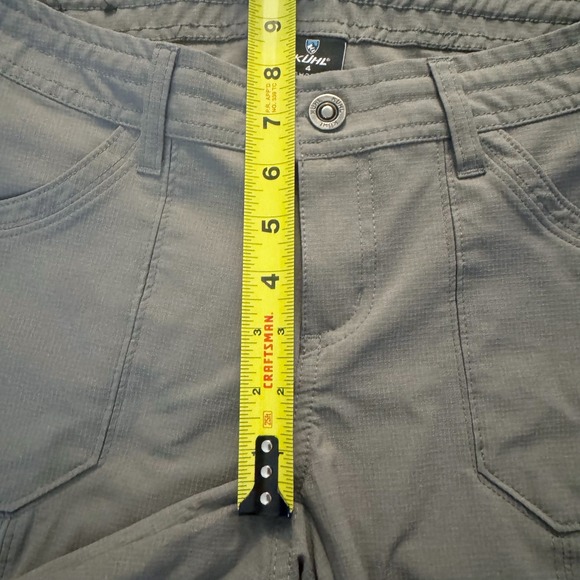 KUHL Horizn Skinny Pants Ripstop Cargo Gray Womens Size 4 Short Hiking Outdoor - Picture 9 of 15